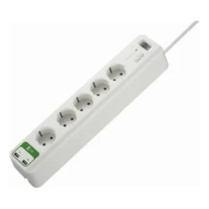 APC PM5U-GR SurgeArrest For HomeOffice Surge Protector, 5x CEE 77 Schuko Outlet, 918 Joules, 2x USB Type-A Ports - White-1