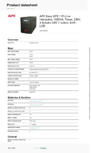 Easy-to-read LCD interface for detailed and accurate information on UPS status