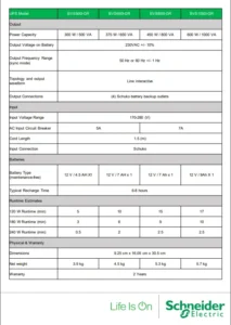 schneider ups uninterrupted power supply 