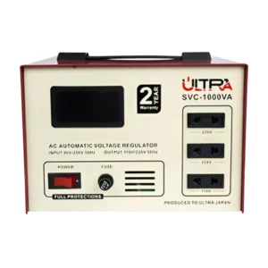 Ultra SVC-1000 1KVA Servo Motor Voltage Stabilizer – 220V AVR