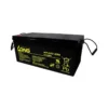 Long WPL200-12N 12V 200Ah deep-cycle battery side angle view showing size and structure