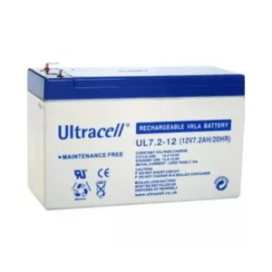 Ultracell UL7-12 Sealed Lead Acid Battery 12V 7Ah Compact Design